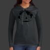 Ladies 100% Ring Spun Cotton Long Sleeve Hooded T Shirt Thumbnail