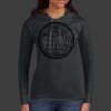 Ladies 100% Ring Spun Cotton Long Sleeve Hooded T Shirt Thumbnail