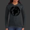 Ladies 100% Ring Spun Cotton Long Sleeve Hooded T Shirt Thumbnail