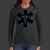 Ladies 100% Ring Spun Cotton Long Sleeve Hooded T Shirt Thumbnail
