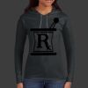 Ladies 100% Ring Spun Cotton Long Sleeve Hooded T Shirt Thumbnail