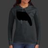 Ladies 100% Ring Spun Cotton Long Sleeve Hooded T Shirt Thumbnail