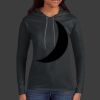 Ladies 100% Ring Spun Cotton Long Sleeve Hooded T Shirt Thumbnail