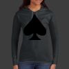 Ladies 100% Ring Spun Cotton Long Sleeve Hooded T Shirt Thumbnail
