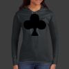 Ladies 100% Ring Spun Cotton Long Sleeve Hooded T Shirt Thumbnail