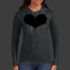 Ladies 100% Ring Spun Cotton Long Sleeve Hooded T Shirt Thumbnail