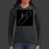 Ladies 100% Ring Spun Cotton Long Sleeve Hooded T Shirt Thumbnail