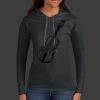 Ladies 100% Ring Spun Cotton Long Sleeve Hooded T Shirt Thumbnail