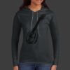 Ladies 100% Ring Spun Cotton Long Sleeve Hooded T Shirt Thumbnail
