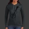 Ladies 100% Ring Spun Cotton Long Sleeve Hooded T Shirt Thumbnail