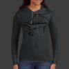 Ladies 100% Ring Spun Cotton Long Sleeve Hooded T Shirt Thumbnail