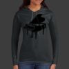 Ladies 100% Ring Spun Cotton Long Sleeve Hooded T Shirt Thumbnail