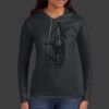 Ladies 100% Ring Spun Cotton Long Sleeve Hooded T Shirt Thumbnail