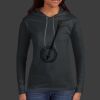 Ladies 100% Ring Spun Cotton Long Sleeve Hooded T Shirt Thumbnail