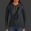 Ladies 100% Ring Spun Cotton Long Sleeve Hooded T Shirt Thumbnail