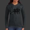 Ladies 100% Ring Spun Cotton Long Sleeve Hooded T Shirt Thumbnail