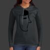 Ladies 100% Ring Spun Cotton Long Sleeve Hooded T Shirt Thumbnail