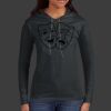 Ladies 100% Ring Spun Cotton Long Sleeve Hooded T Shirt Thumbnail