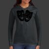 Ladies 100% Ring Spun Cotton Long Sleeve Hooded T Shirt Thumbnail