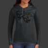 Ladies 100% Ring Spun Cotton Long Sleeve Hooded T Shirt Thumbnail