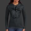 Ladies 100% Ring Spun Cotton Long Sleeve Hooded T Shirt Thumbnail
