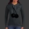 Ladies 100% Ring Spun Cotton Long Sleeve Hooded T Shirt Thumbnail