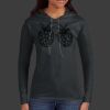 Ladies 100% Ring Spun Cotton Long Sleeve Hooded T Shirt Thumbnail