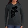 Ladies 100% Ring Spun Cotton Long Sleeve Hooded T Shirt Thumbnail