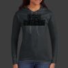 Ladies 100% Ring Spun Cotton Long Sleeve Hooded T Shirt Thumbnail
