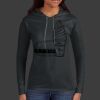 Ladies 100% Ring Spun Cotton Long Sleeve Hooded T Shirt Thumbnail