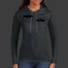 Ladies 100% Ring Spun Cotton Long Sleeve Hooded T Shirt Thumbnail