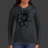 Ladies 100% Ring Spun Cotton Long Sleeve Hooded T Shirt Thumbnail