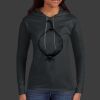 Ladies 100% Ring Spun Cotton Long Sleeve Hooded T Shirt Thumbnail