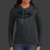 Ladies 100% Ring Spun Cotton Long Sleeve Hooded T Shirt Thumbnail