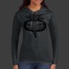 Ladies 100% Ring Spun Cotton Long Sleeve Hooded T Shirt Thumbnail