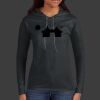Ladies 100% Ring Spun Cotton Long Sleeve Hooded T Shirt Thumbnail
