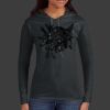 Ladies 100% Ring Spun Cotton Long Sleeve Hooded T Shirt Thumbnail