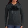 Ladies 100% Ring Spun Cotton Long Sleeve Hooded T Shirt Thumbnail