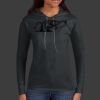 Ladies 100% Ring Spun Cotton Long Sleeve Hooded T Shirt Thumbnail
