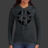 Ladies 100% Ring Spun Cotton Long Sleeve Hooded T Shirt Thumbnail