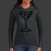 Ladies 100% Ring Spun Cotton Long Sleeve Hooded T Shirt Thumbnail