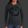 Ladies 100% Ring Spun Cotton Long Sleeve Hooded T Shirt Thumbnail