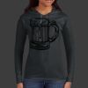 Ladies 100% Ring Spun Cotton Long Sleeve Hooded T Shirt Thumbnail