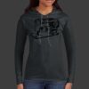 Ladies 100% Ring Spun Cotton Long Sleeve Hooded T Shirt Thumbnail