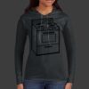 Ladies 100% Ring Spun Cotton Long Sleeve Hooded T Shirt Thumbnail