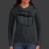 Ladies 100% Ring Spun Cotton Long Sleeve Hooded T Shirt Thumbnail
