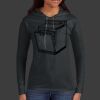 Ladies 100% Ring Spun Cotton Long Sleeve Hooded T Shirt Thumbnail
