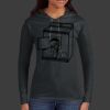 Ladies 100% Ring Spun Cotton Long Sleeve Hooded T Shirt Thumbnail