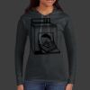Ladies 100% Ring Spun Cotton Long Sleeve Hooded T Shirt Thumbnail
