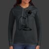 Ladies 100% Ring Spun Cotton Long Sleeve Hooded T Shirt Thumbnail